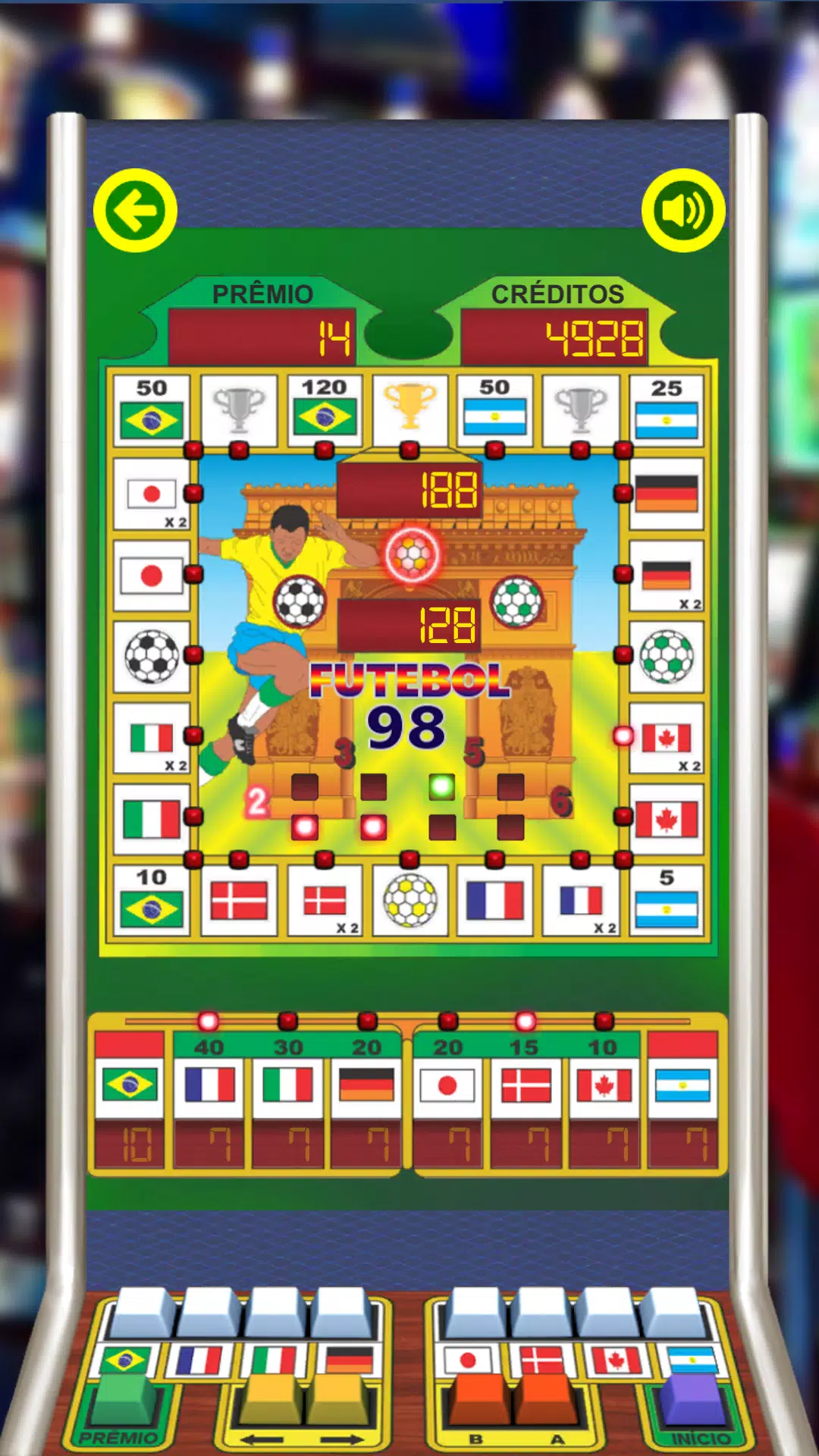 Football 98 Slot Machine ဖန်သားပြင်ဓာတ်ပုံ 4