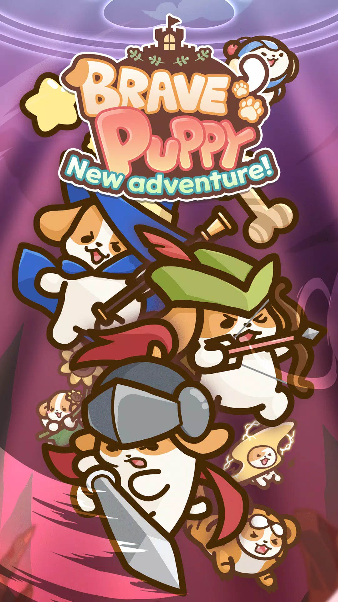 Bravepuppy Idle Adventure Captura de pantalla 1