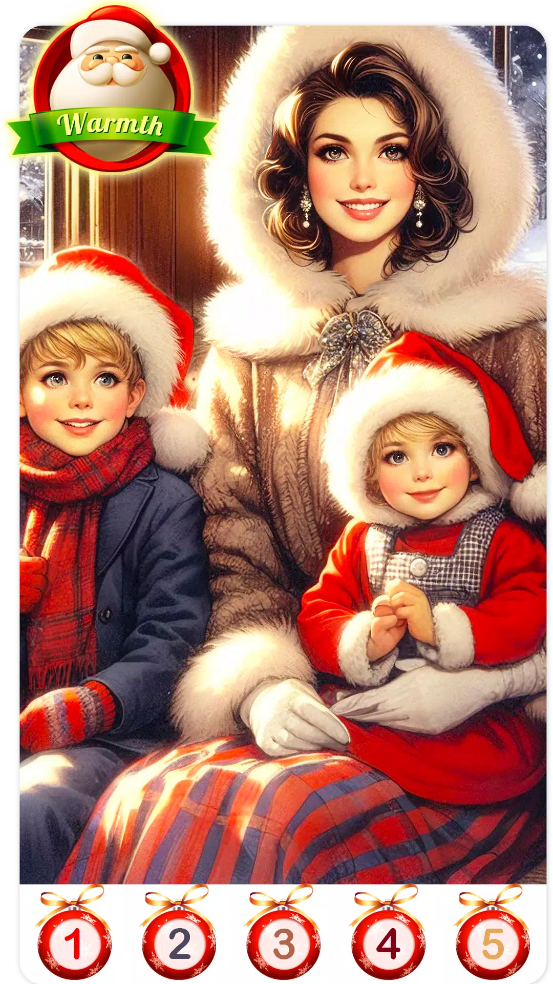 Christmas Santa Family Color Ekran Görüntüsü 4