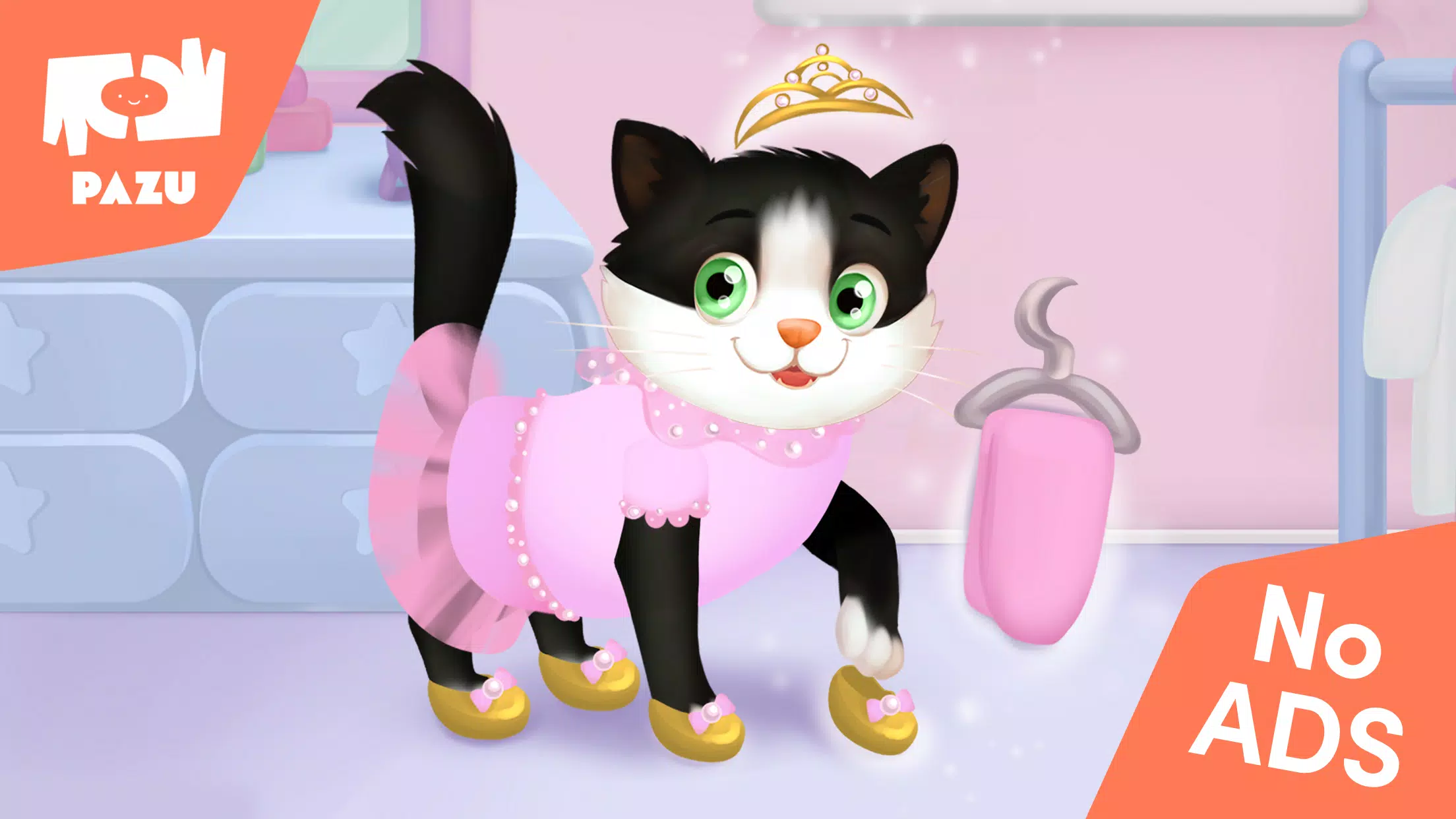 Cat game - Pet Care & Dress up ภาพหน้าจอ 1