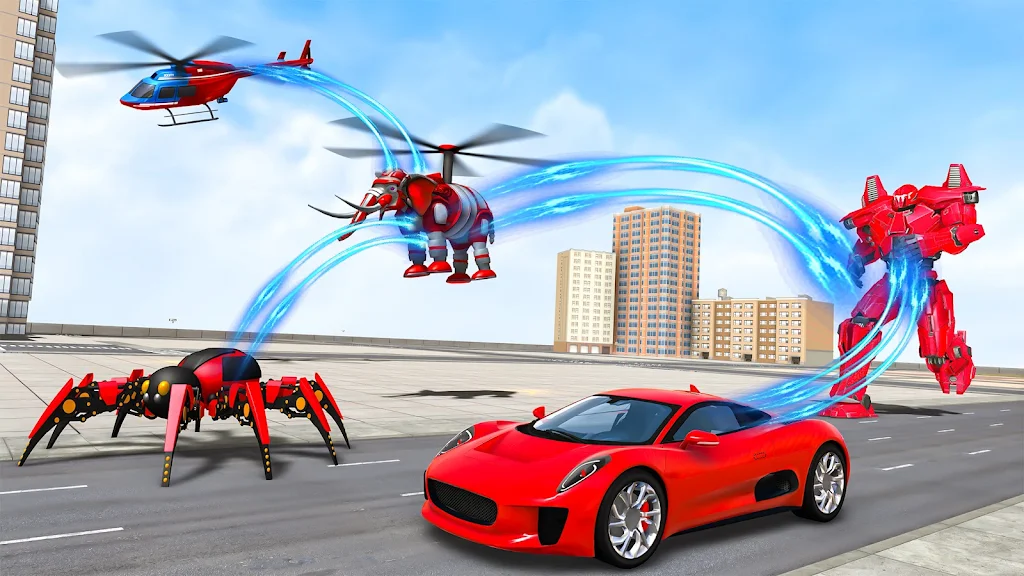 Spider Robot Games: Robot Car Captura de tela 3