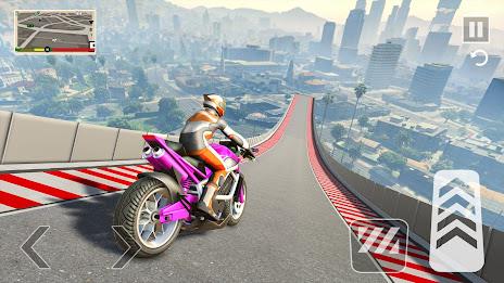 Mega Ramp Stunt Bike Games 3D Captura de tela 2