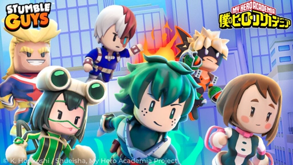 Introductie van 'Stumble Guys' crossover met 'My Hero Academia': Ontdek Deku's eigenaardigheden!