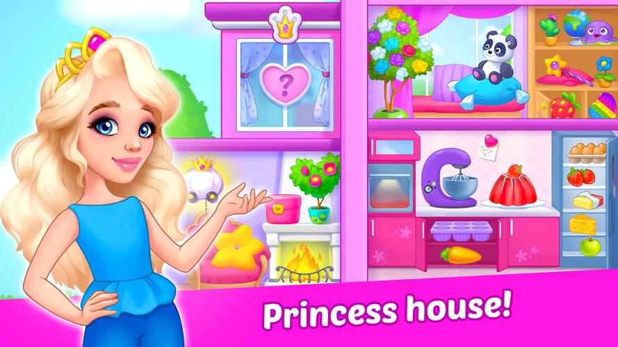 Princess girl paper House game スクリーンショット 1