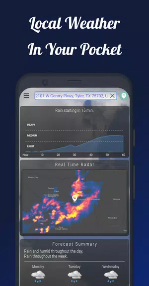 Schermata Dark Sky Tech Weather App 1