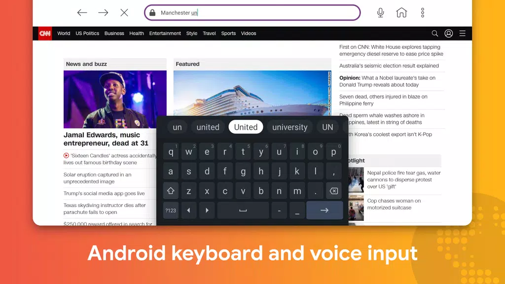 Internet Browser for Sony TV Tangkapan skrin 4