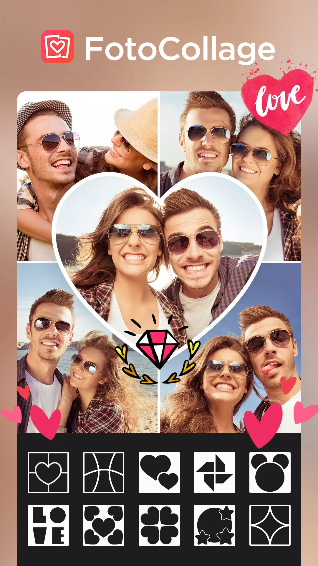 Foto Collage-Bilder Bearbeiten Screenshot 1