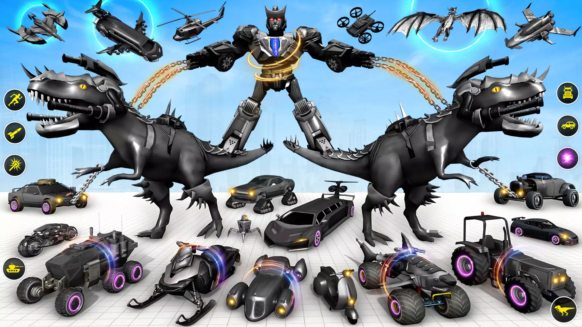 Dino Robot Car Transform Game ဖန်သားပြင်ဓာတ်ပုံ 2