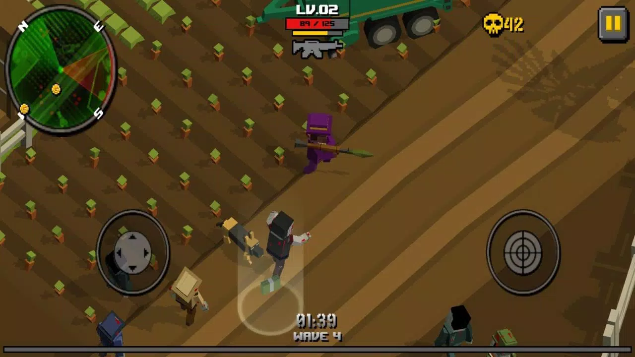 Pixel Zombie Frontier ဖန်သားပြင်ဓာတ်ပုံ 3