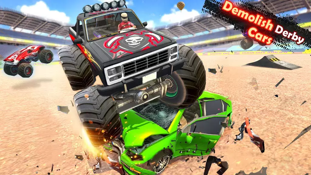 Demolition Derby Truck Stunts Скриншот 3