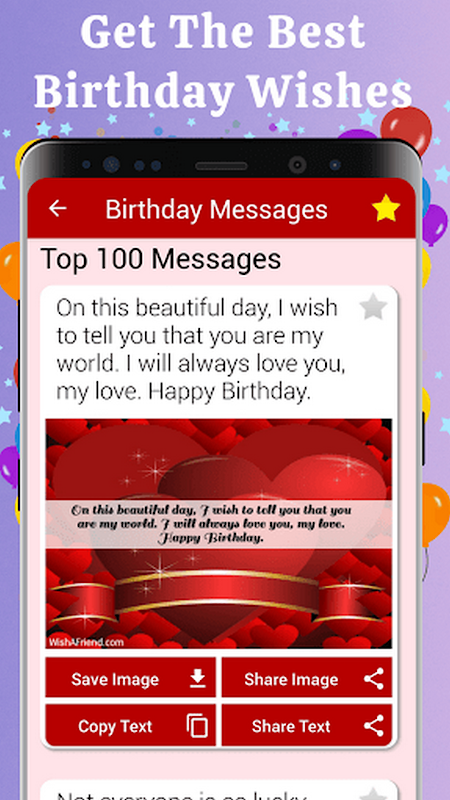 Birthday Cards & Messages Wish ภาพหน้าจอ 2