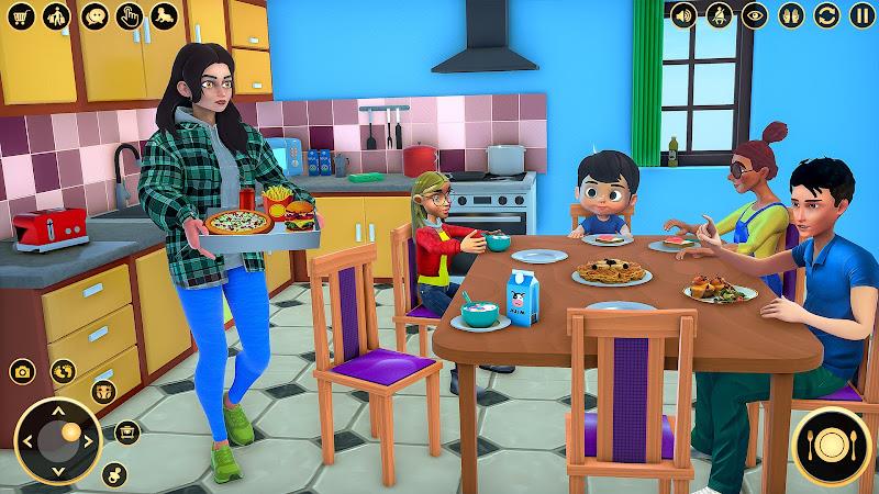 Pregnant Mom Family Game 3D Captura de tela 2