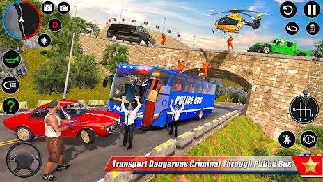 Police Bus Simulator Bus Games Schermafbeelding 1