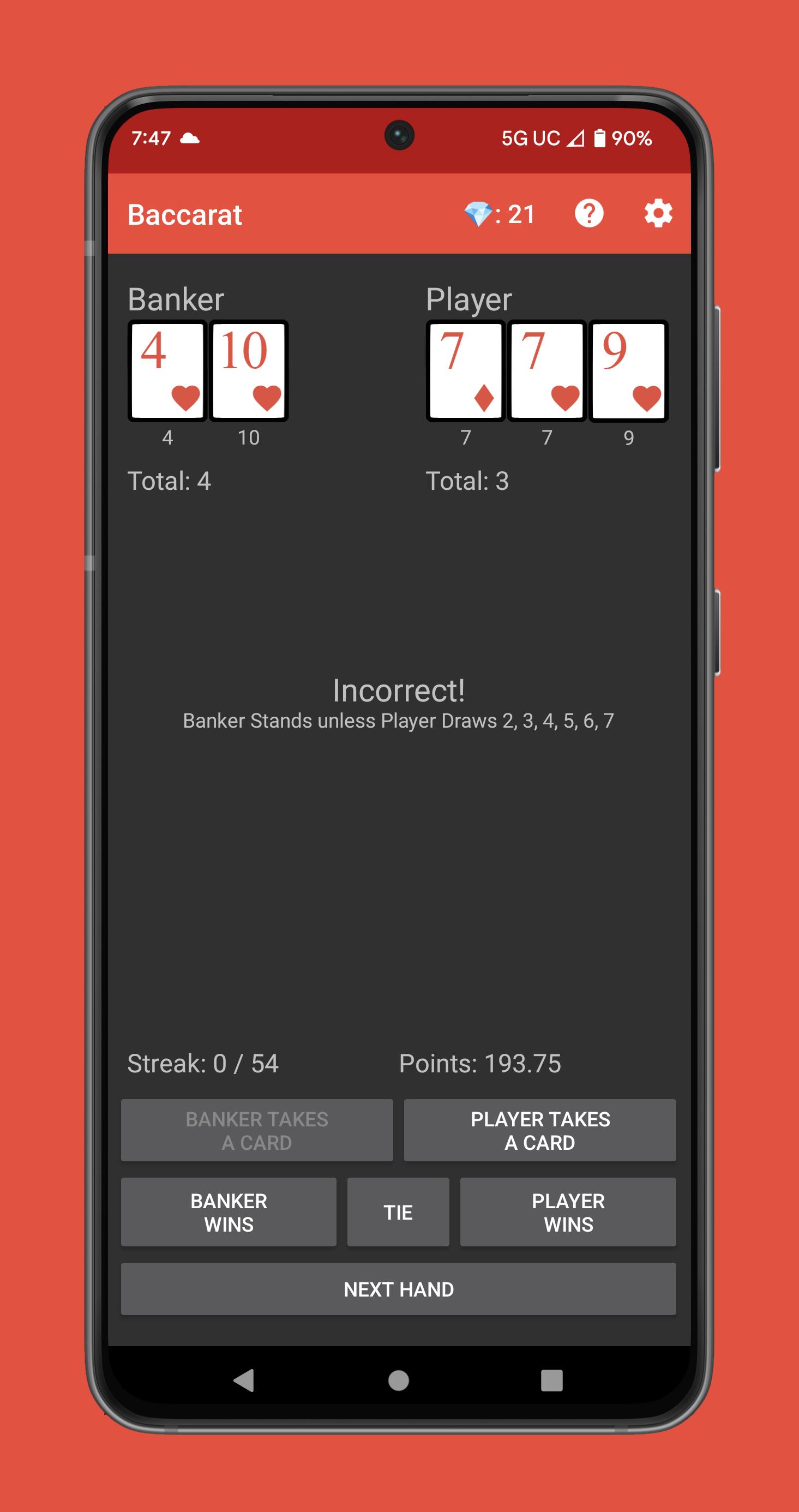 Learn Baccarat Screenshot 2