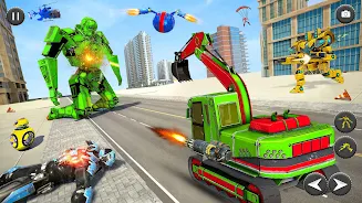 Robot Truck Car Transform Game Скриншот 3