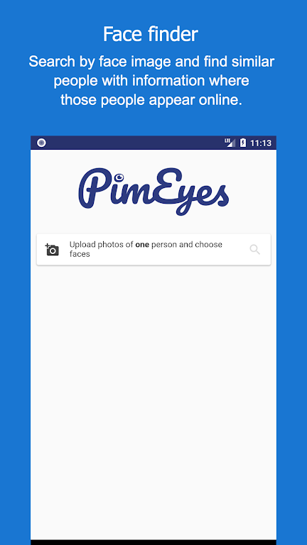 PimEyes Capture d'écran 3