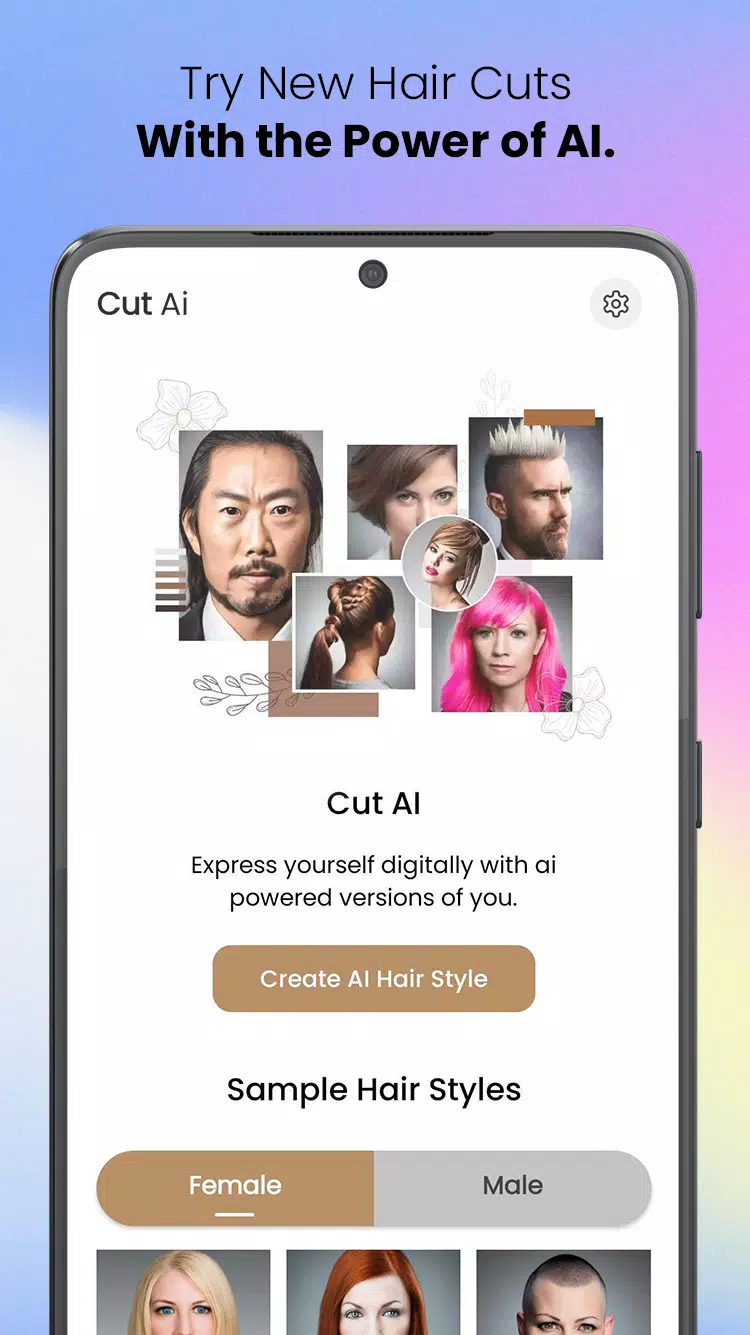 CutAI - AI Hair Style Changer スクリーンショット 1