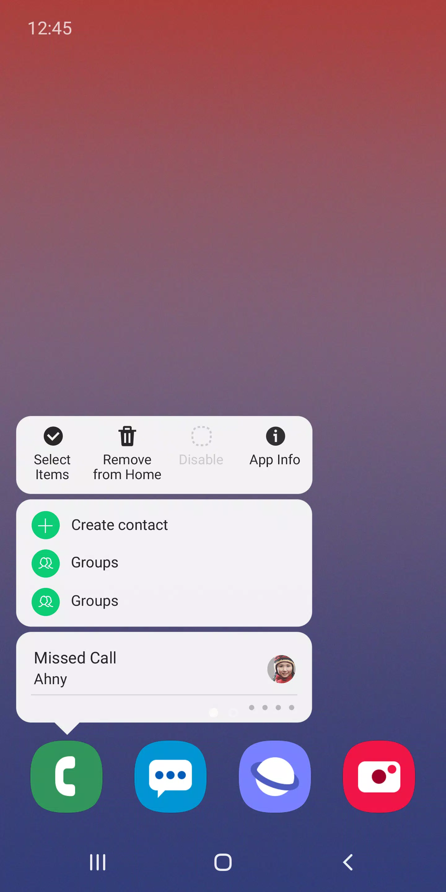 Samsung One UI-Startbildschirm Screenshot 3