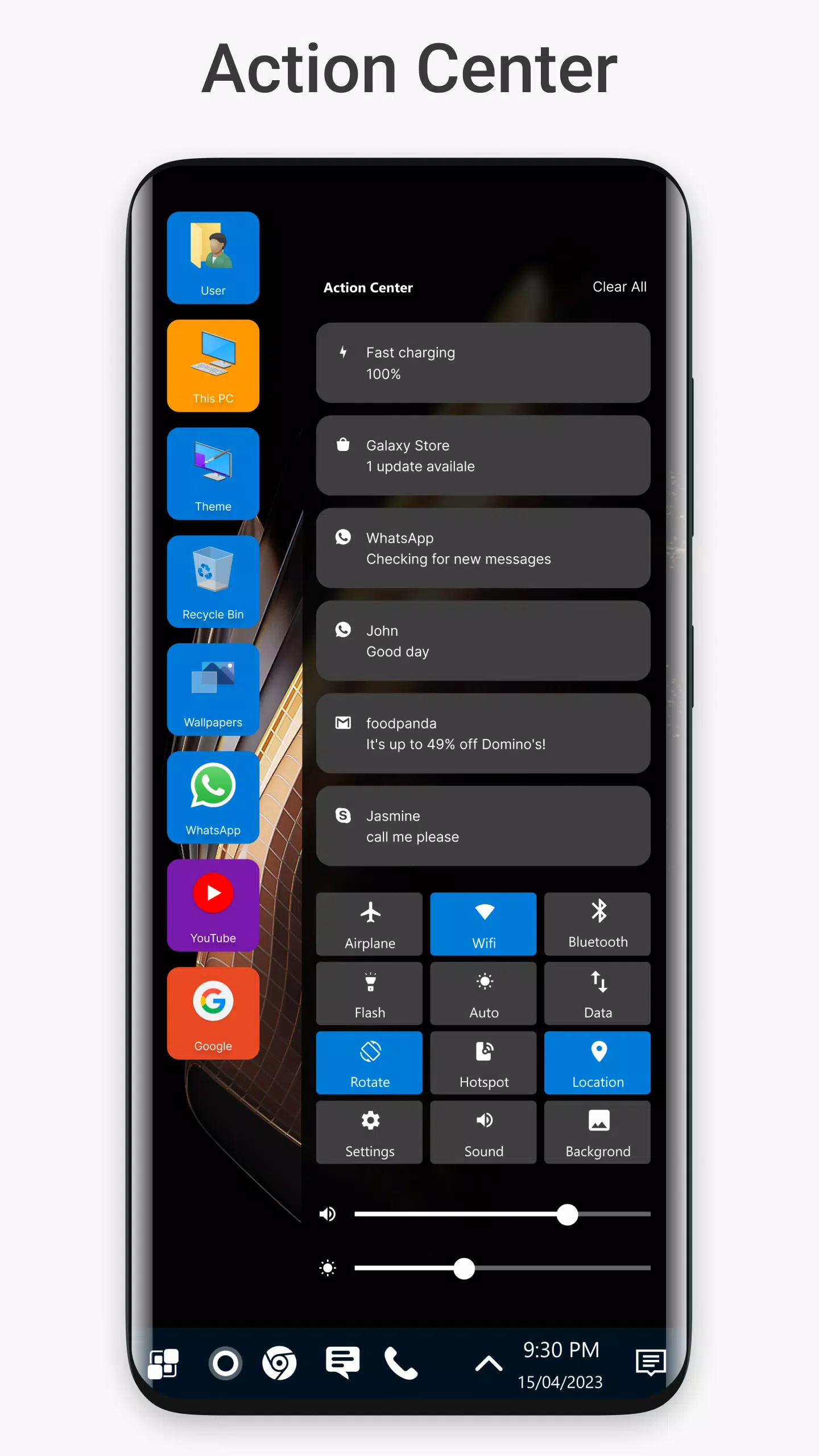 Win 11 Launcher ภาพหน้าจอ 3