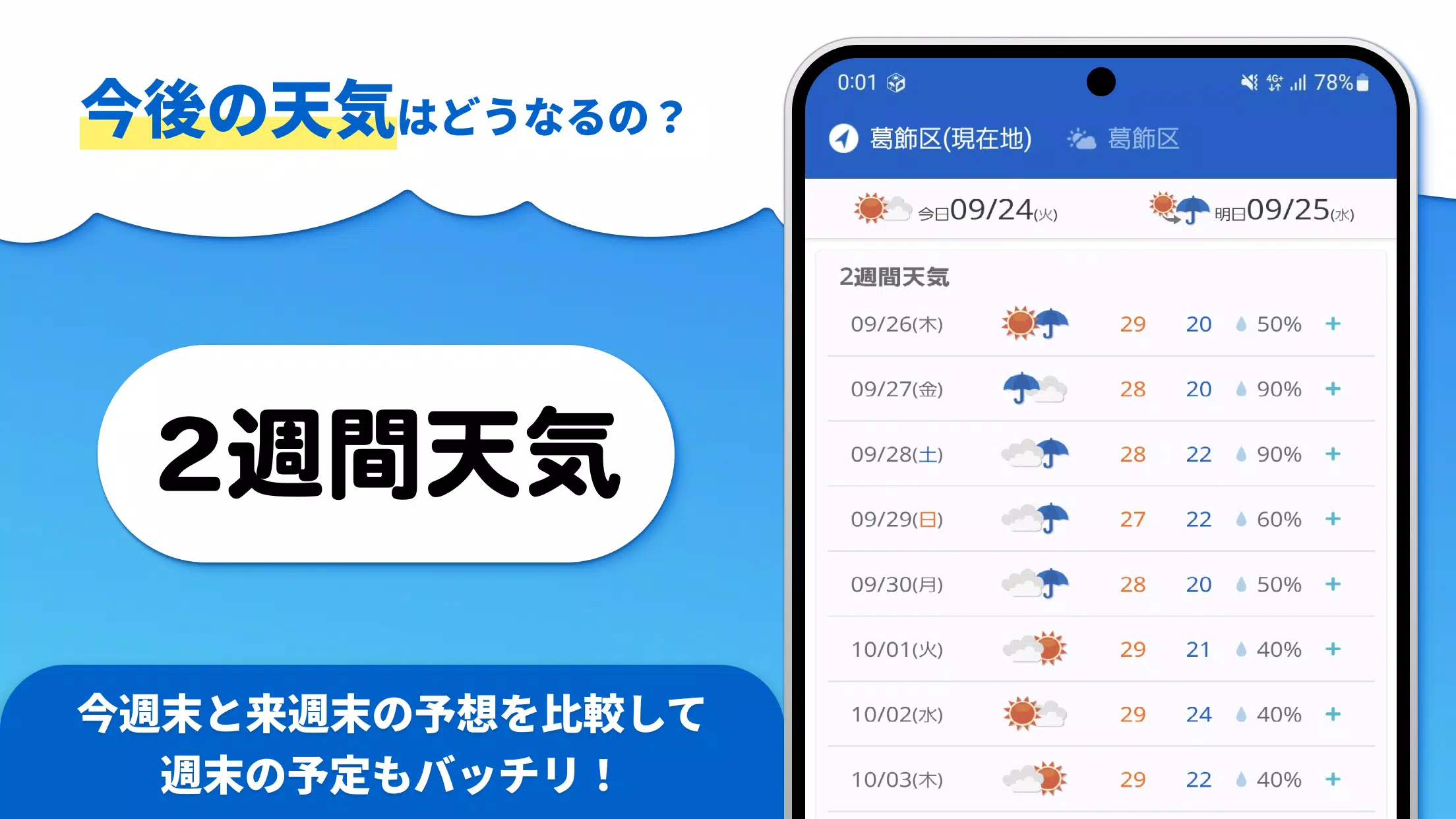 tenki.jp 日本気象協会の天気予報アプリ・雨雲レーダー Screenshot 4