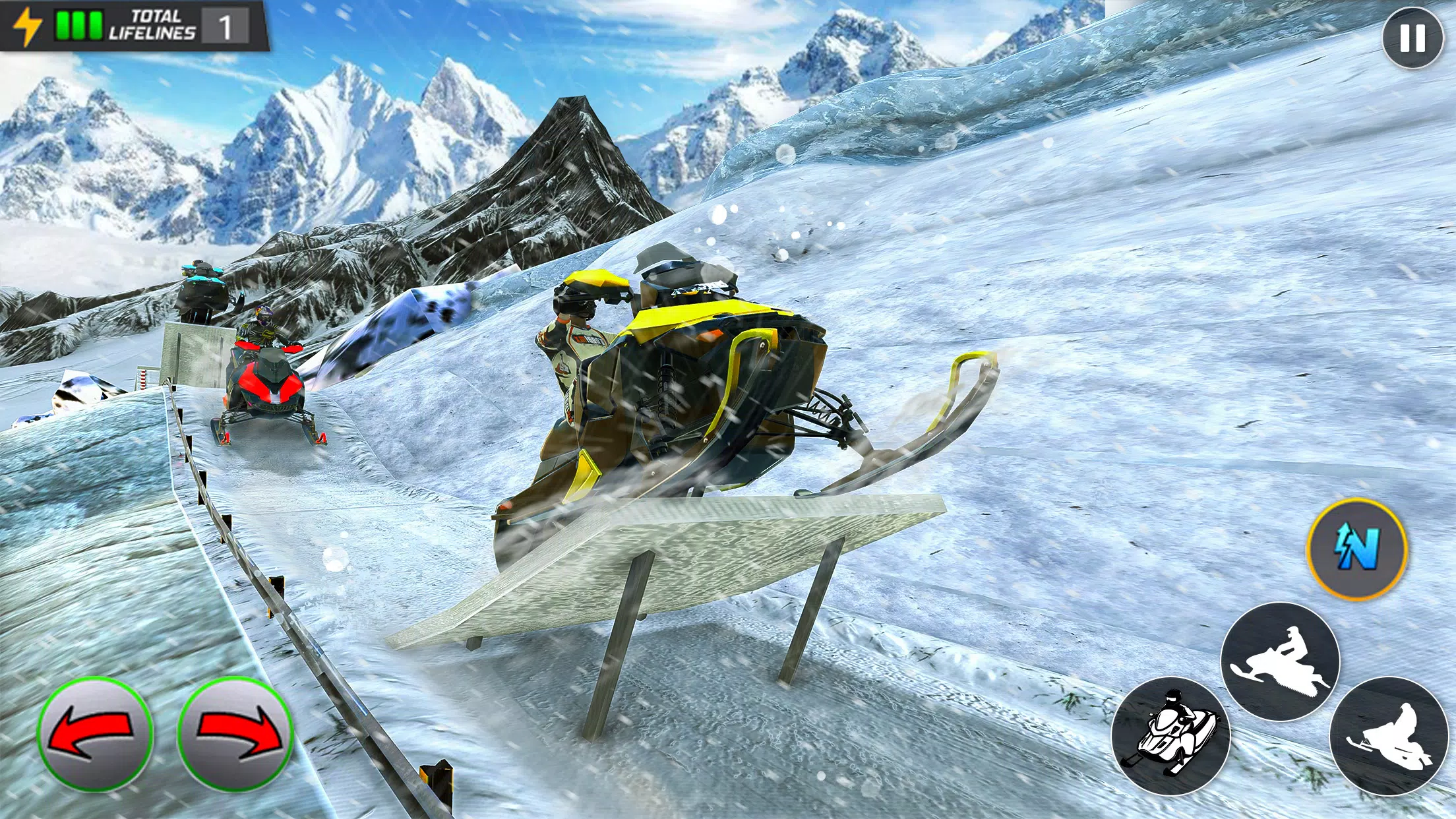 Crazy Skills Snowcross Games Captura de pantalla 2