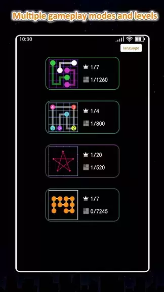 Dot Connect:match color dots Captura de pantalla 1