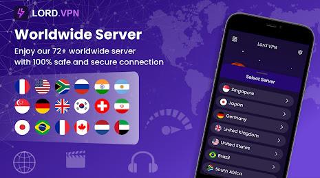 Lord VPN - Fast And Secure Ảnh chụp màn hình 3