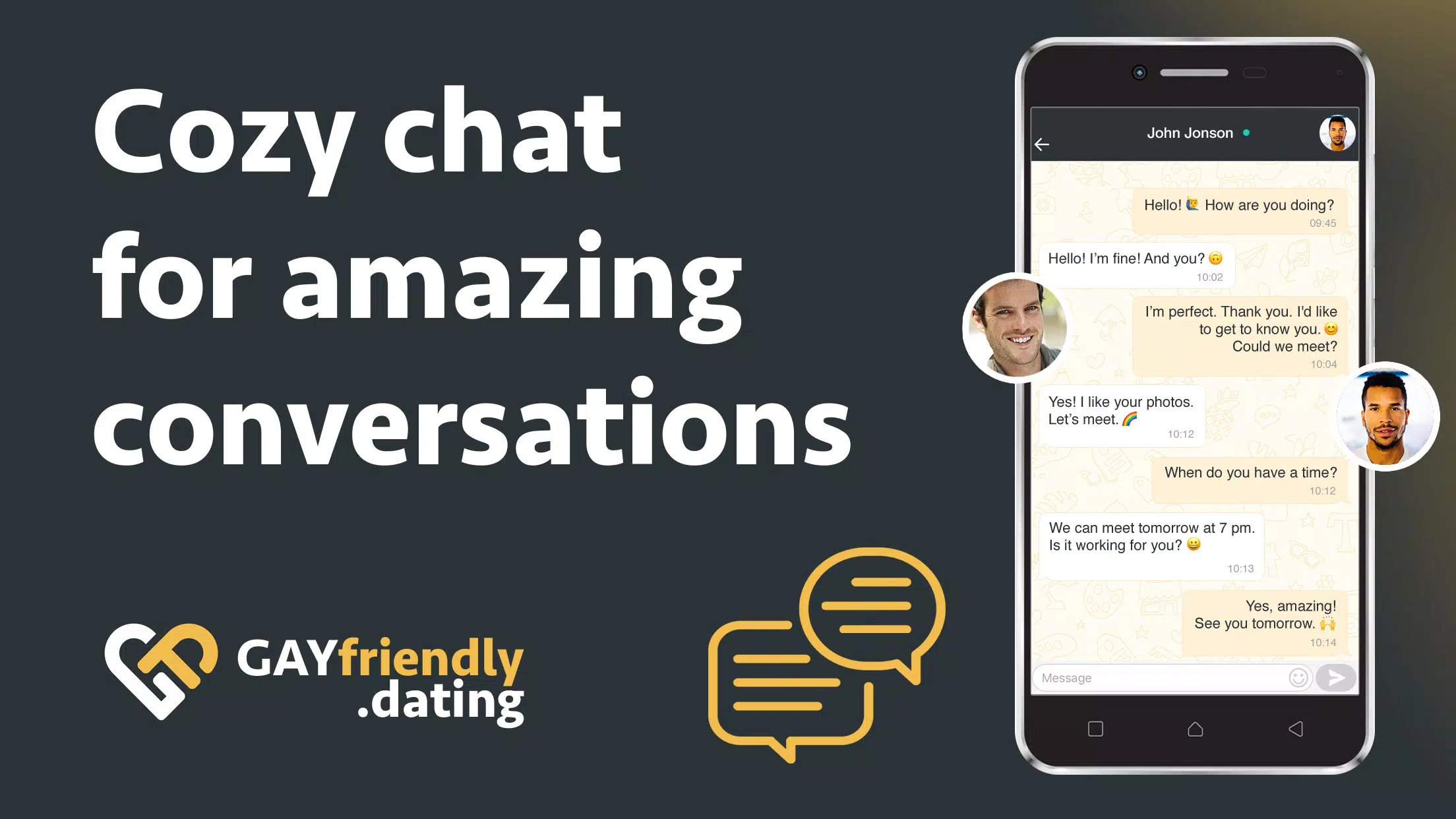 Gay guys chat & dating app ภาพหน้าจอ 3