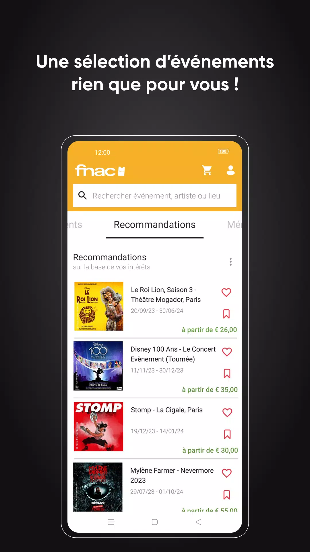 Fnac Spectacles应用截图第2张