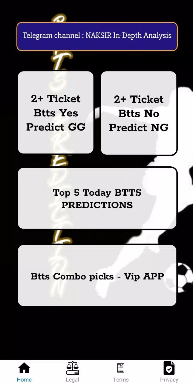 Btts predictions gg/ng应用截图第1张