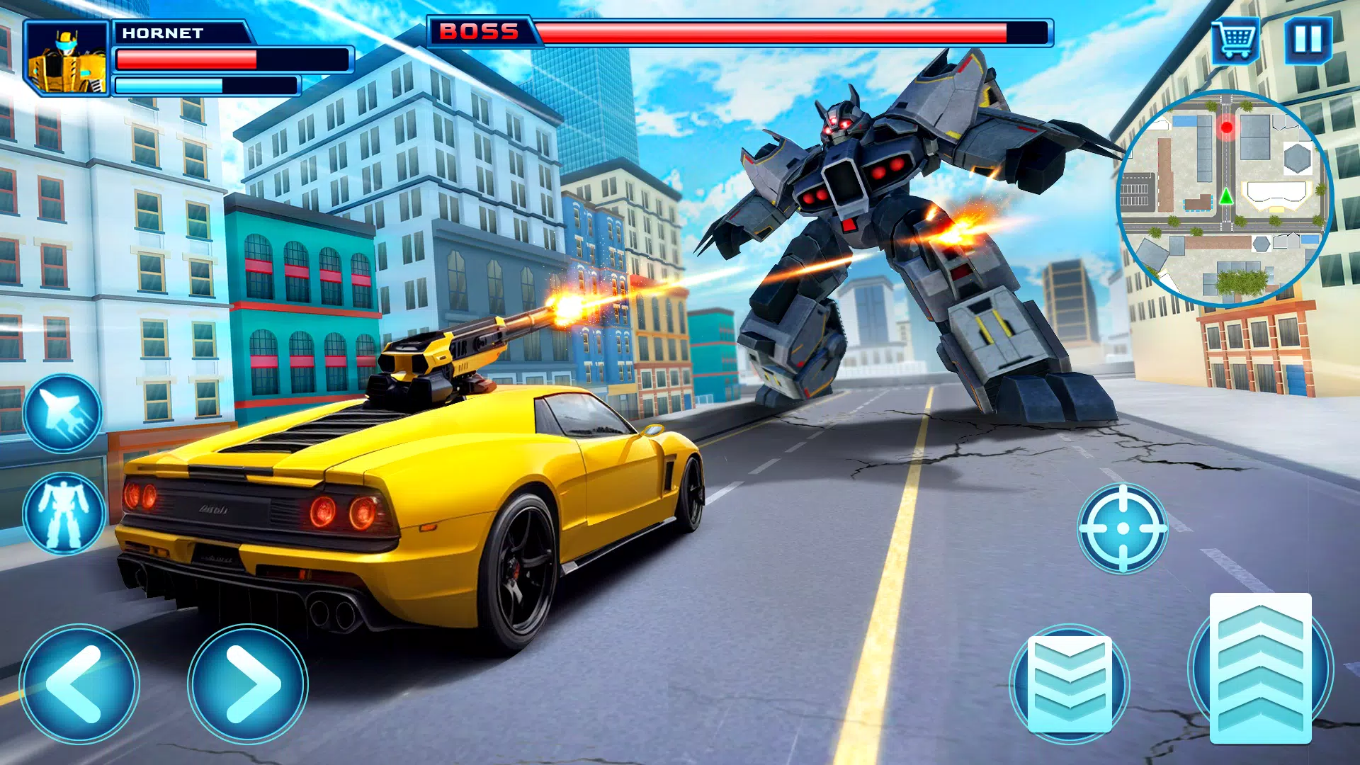 Robot Car Transform Fight Game ဖန်သားပြင်ဓာတ်ပုံ 2