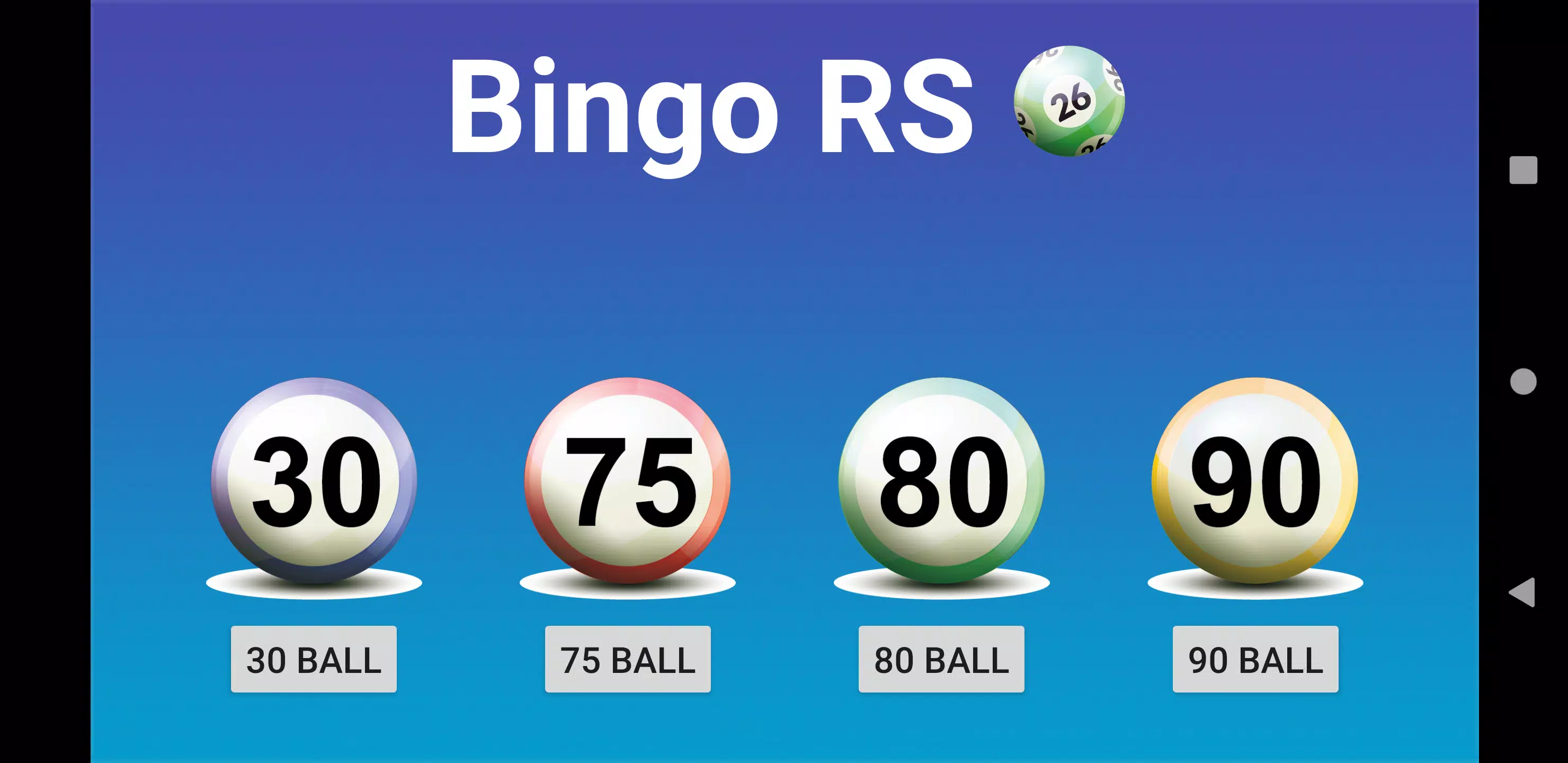 Schermata Bingo RS 1