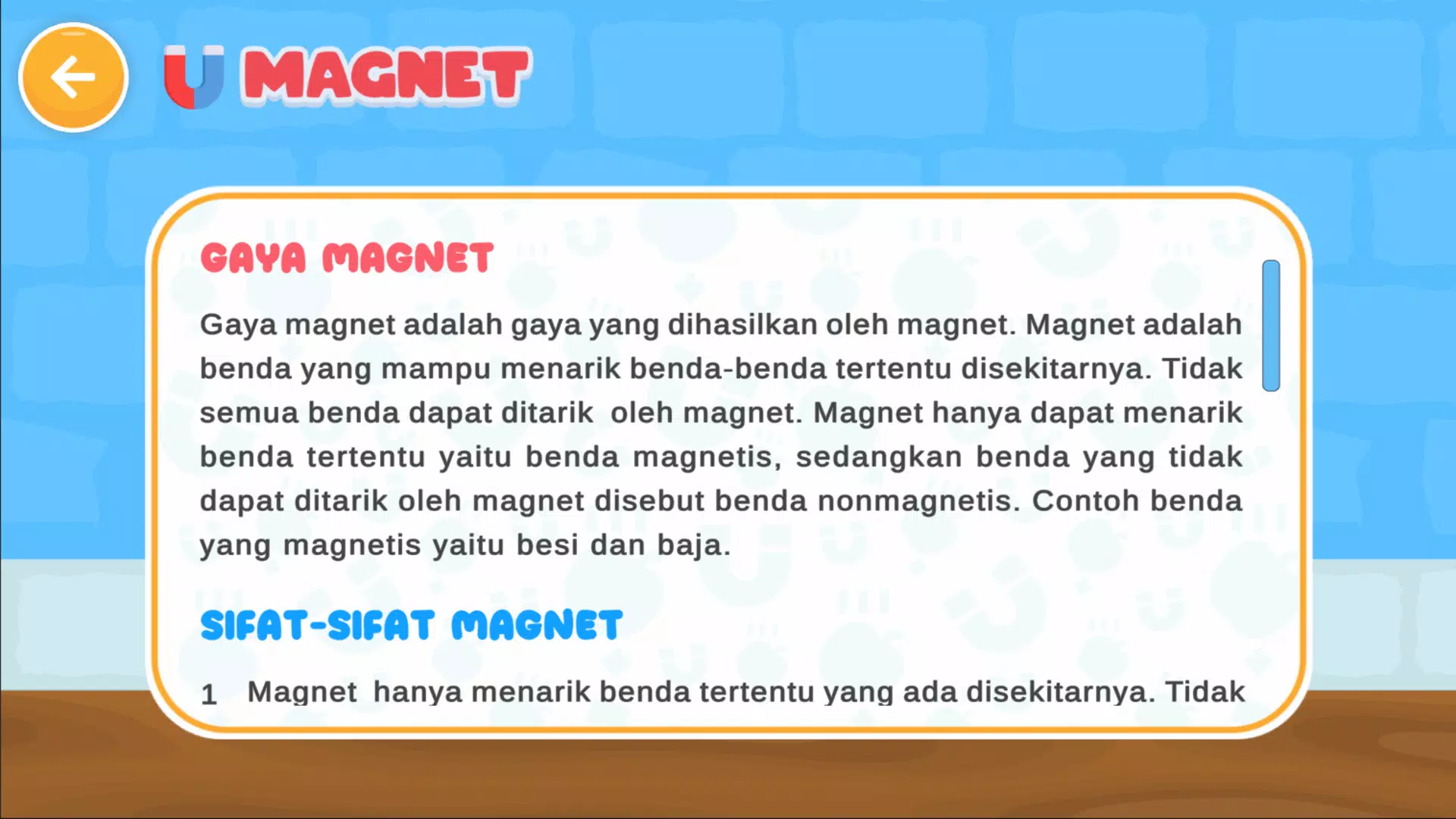 Schermata Magnet dan Gravitasi Simulasi 3
