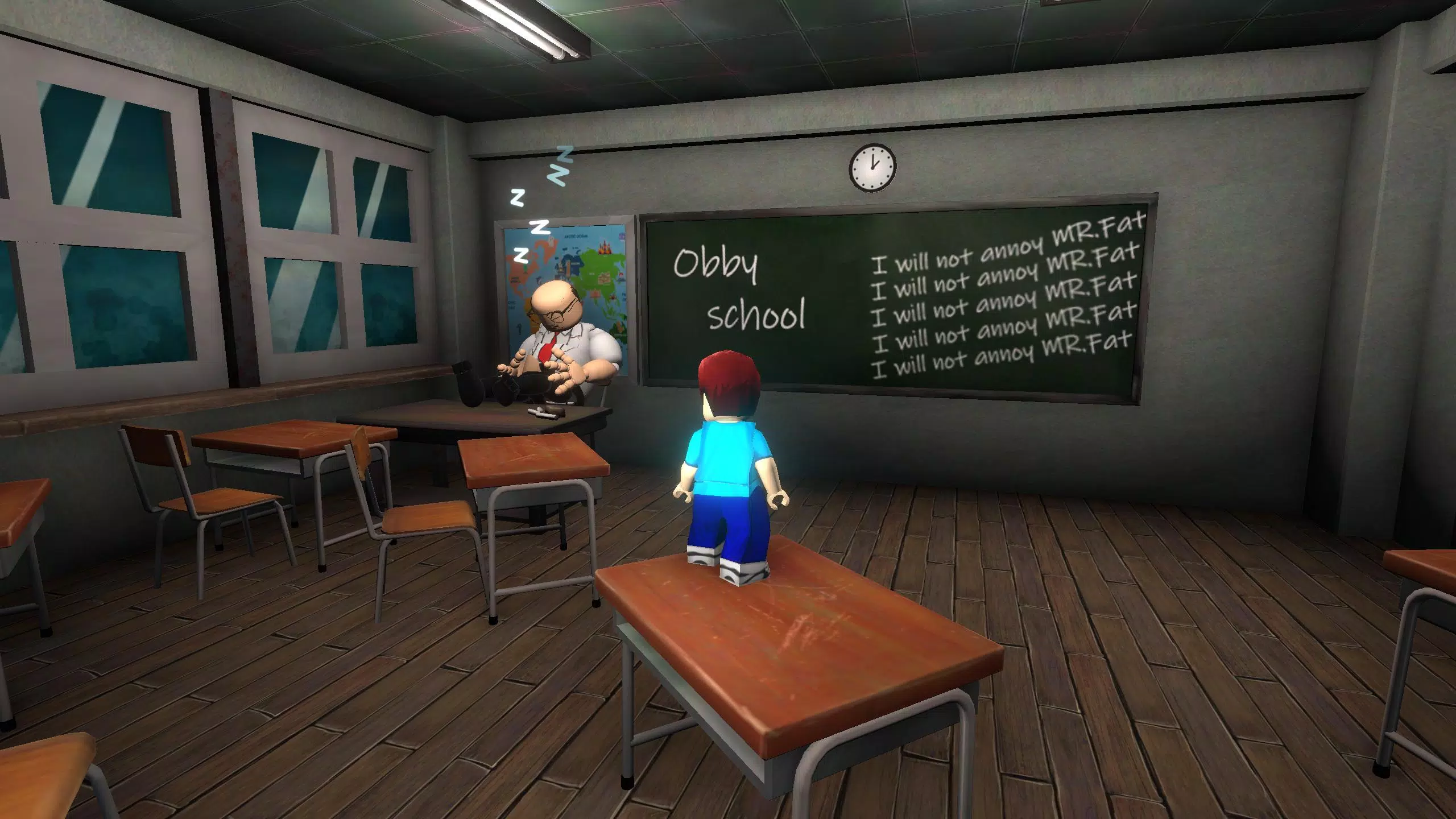 School Break: Obby Escape ဖန်သားပြင်ဓာတ်ပုံ 1