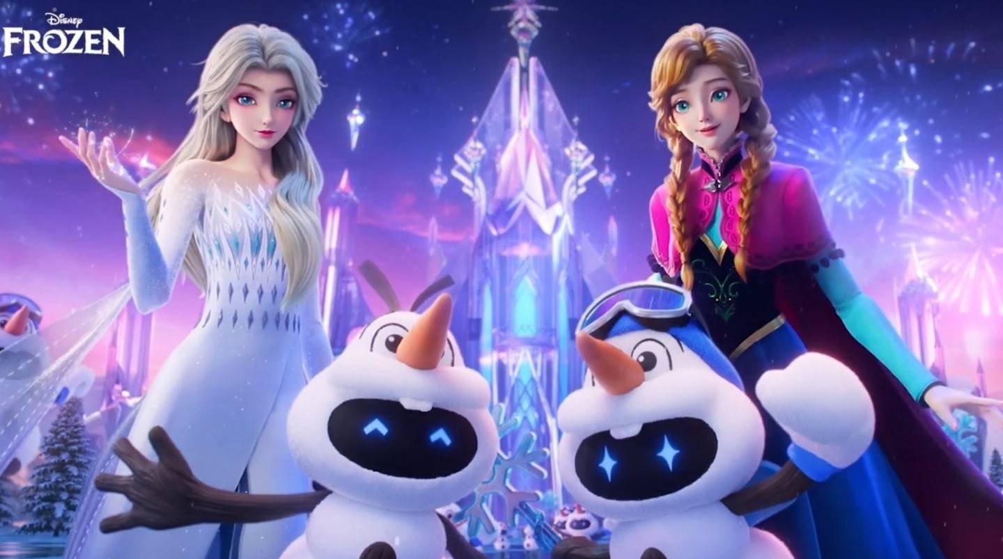 Frozens 'Elsa, Anna i Olaf przynieśli zimę do chińskiej Moba Honor of Kings
