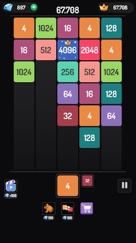 X2 Blocks - 2048 Merge Game Screenshot 1