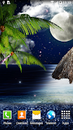 Tropical Night Live Wallpaper Schermafbeelding 3