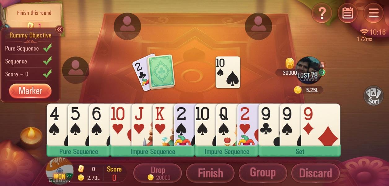 Rummy Plus - Online Indian Rummy應用截圖第1張