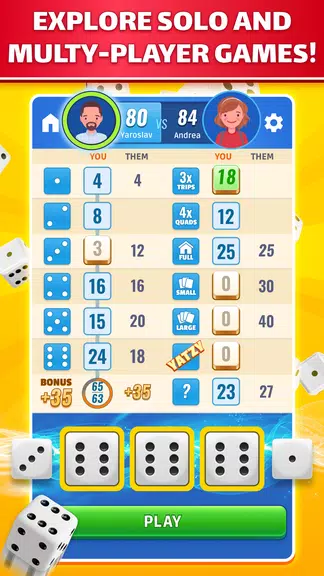 Yatzy: Dice Game Online Скриншот 2