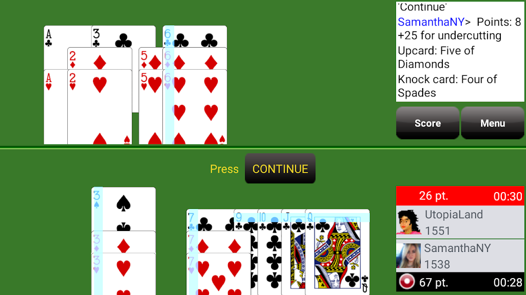 Gin Rummy Club Скриншот 2
