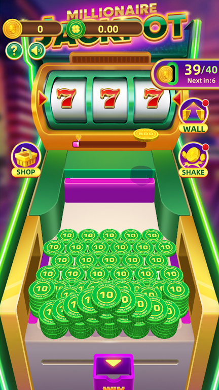 Jackpot Lucky Pusher Captura de pantalla 1