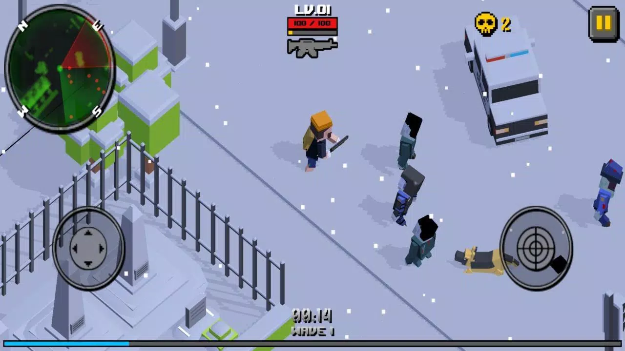 Pixel Zombie Frontier ဖန်သားပြင်ဓာတ်ပုံ 2