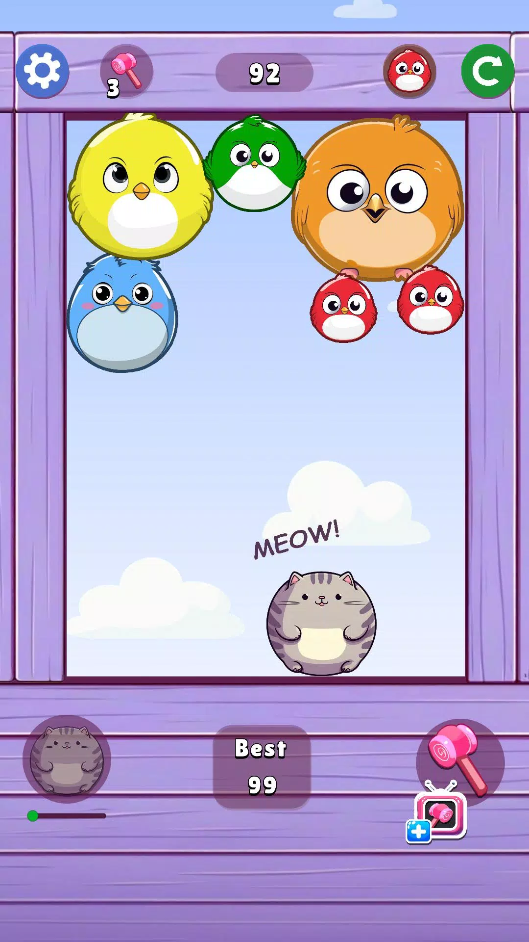 Schermata Melon Birds Throw 1