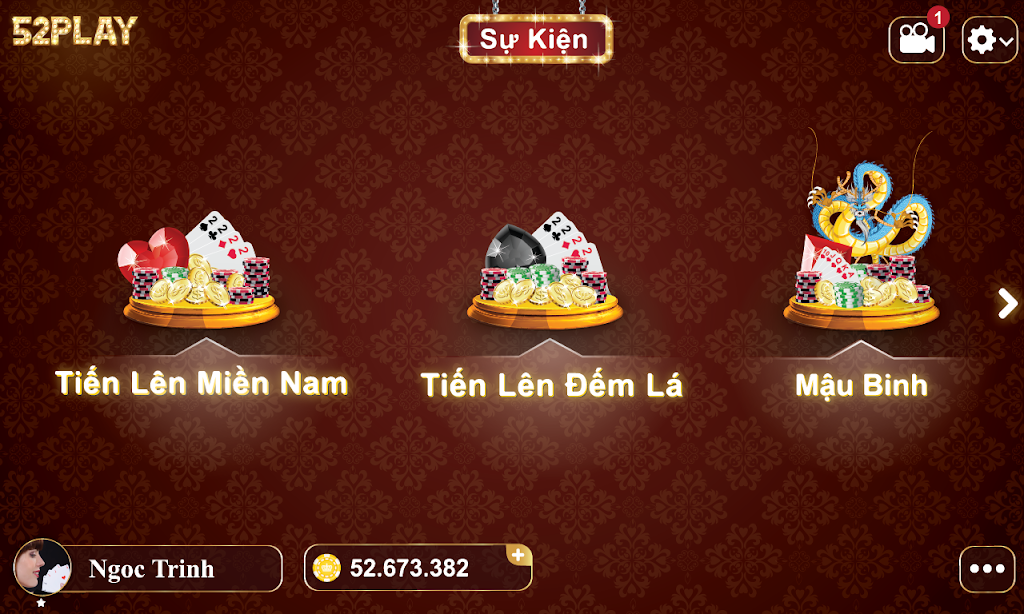 52Play - Game Bai Online Screenshot 1