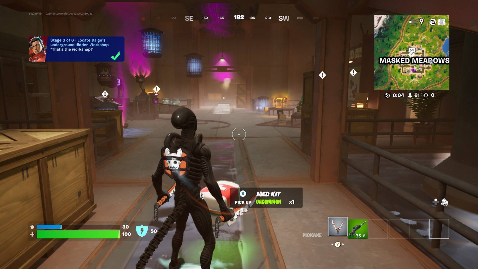 Comment localiser l’atelier souterrain caché de Daigo dans Fortnite