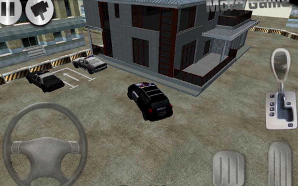 3D police car parking Captura de tela 3