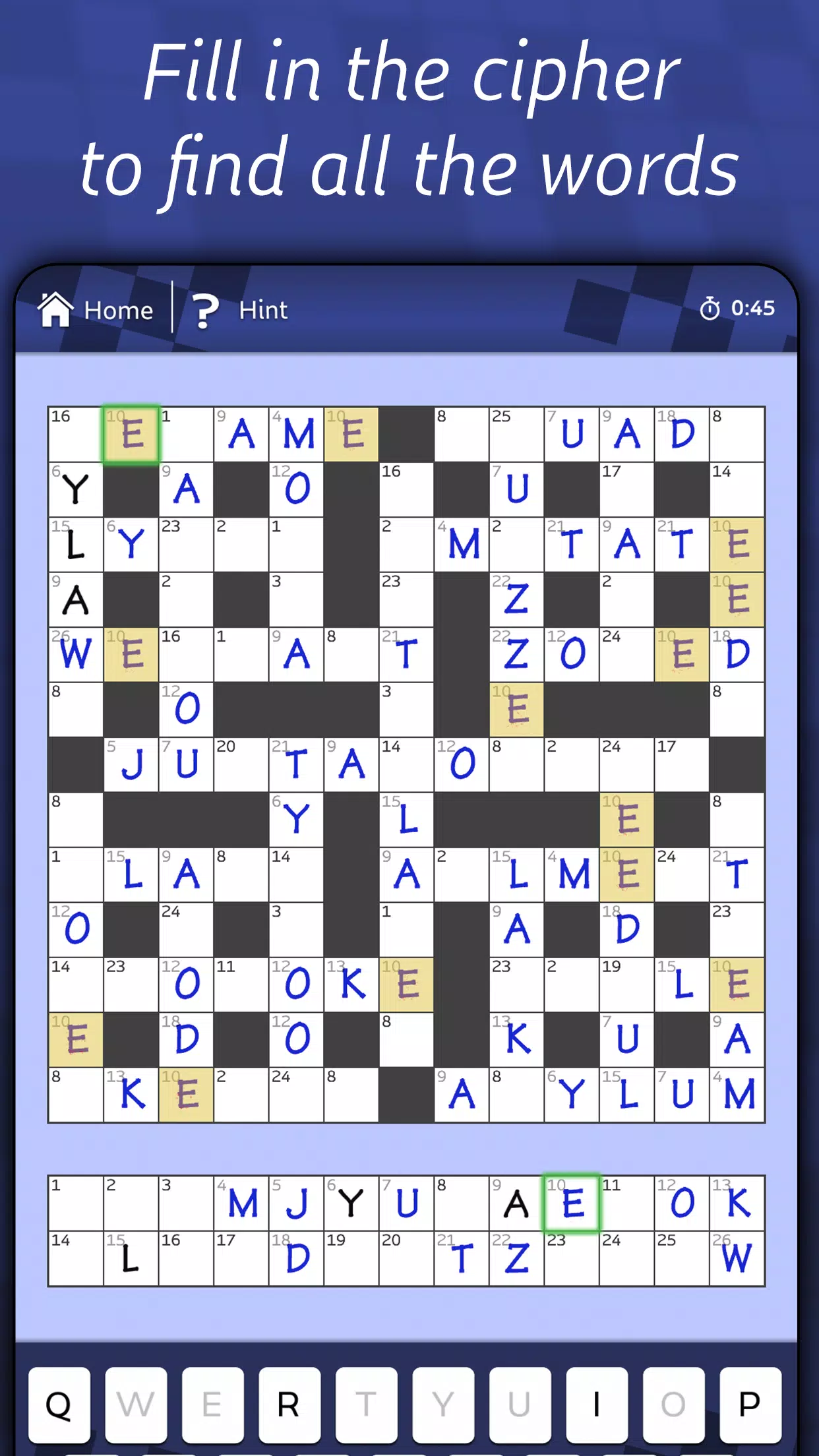 Astraware CodeWords ဖန်သားပြင်ဓာတ်ပုံ 1