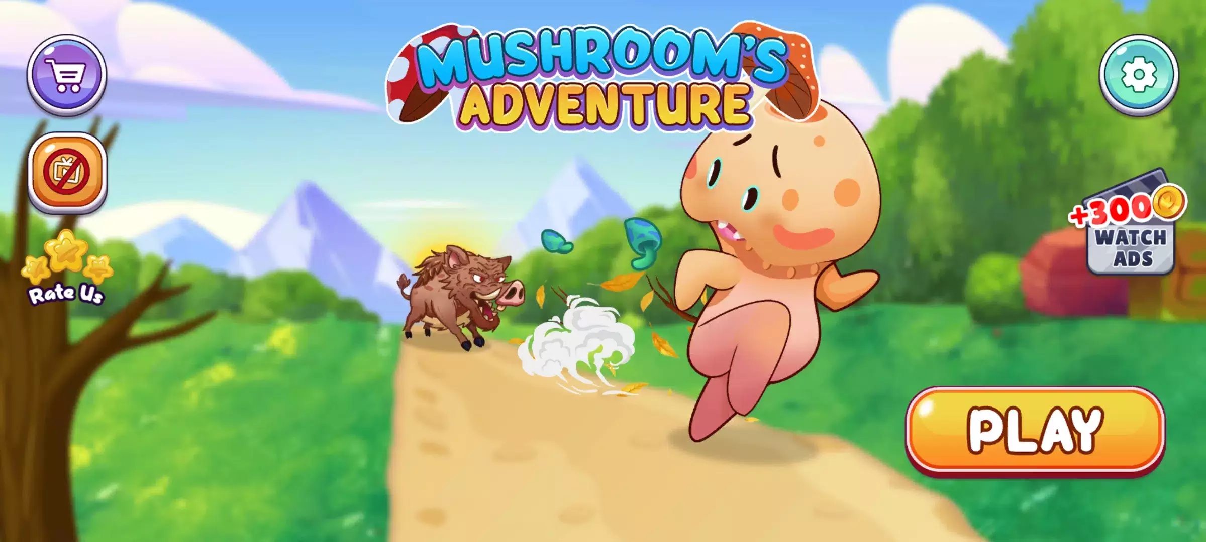 Mushroom war: Jungle Adventure Zrzut ekranu 1