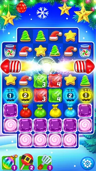 Christmas Cookie: Match 3 Game Tangkapan skrin 4