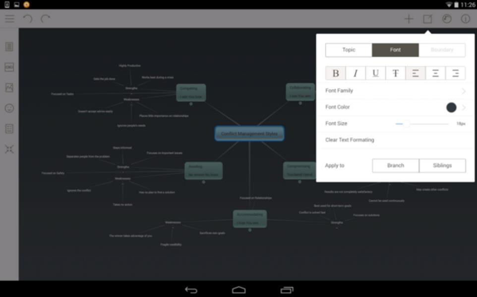 Mindomo ဖန်သားပြင်ဓာတ်ပုံ 1